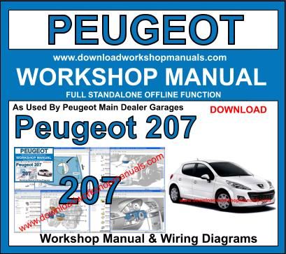 Peugeot 207 workshop service repair manual